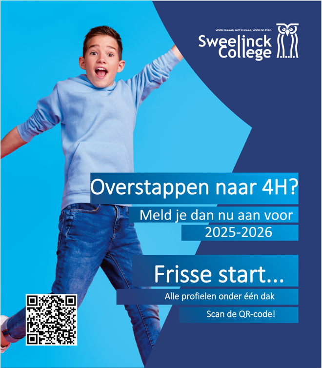 Overstappen naar 4 havo Sweelinck